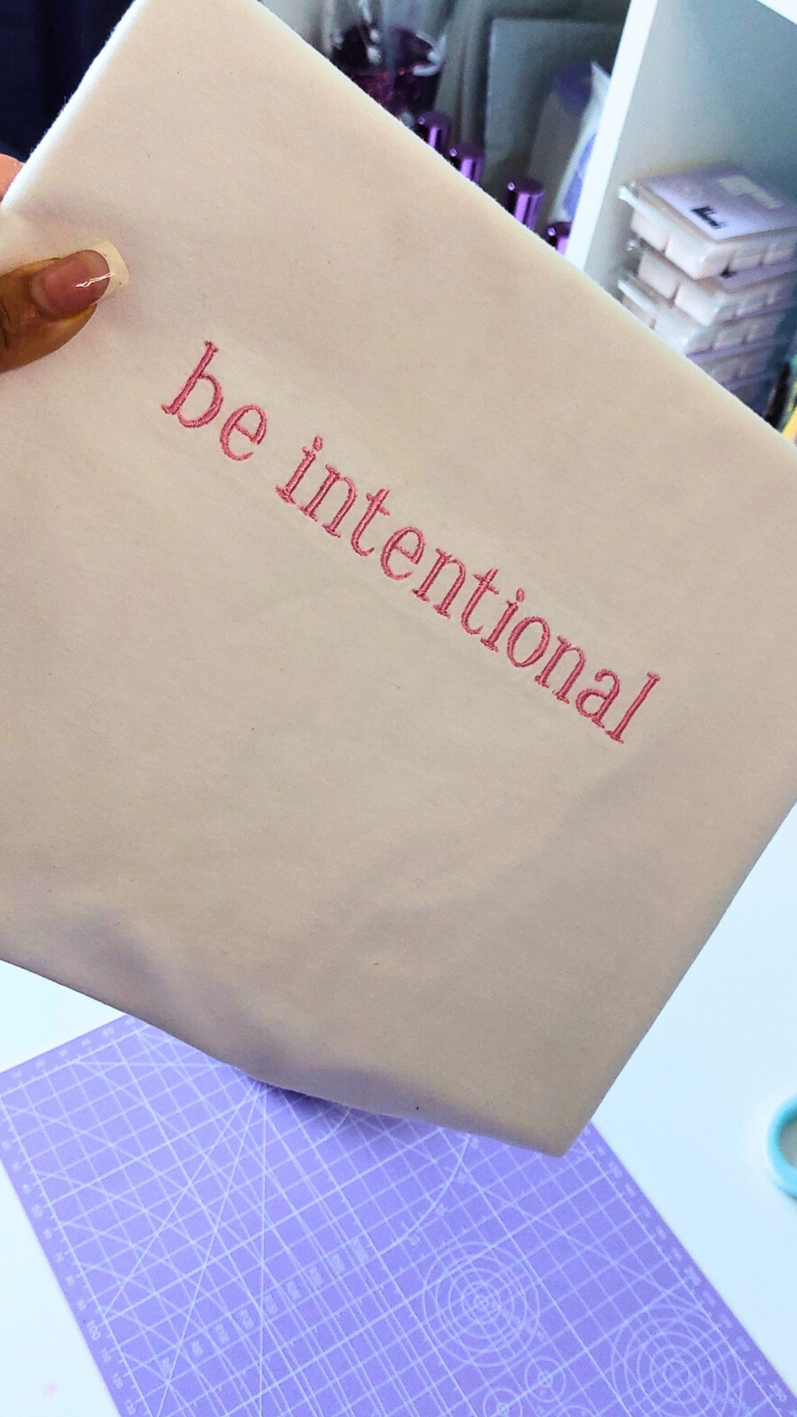 Be Intentional Embroidered T-Shirt
