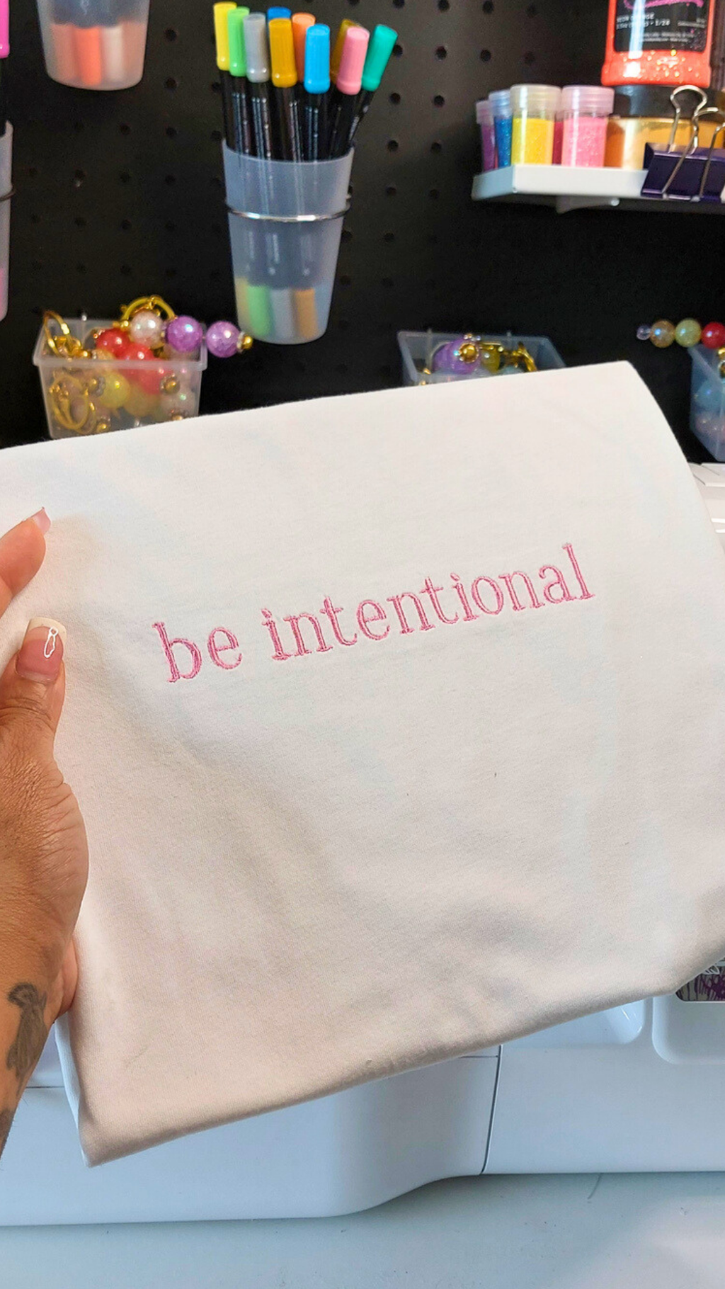 Be Intentional Embroidered T-Shirt