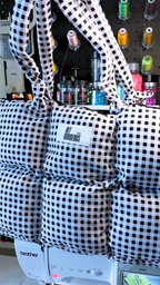 Hey Gorgeous N Co. Handmade Large Quilted Cloud Bag – Soft Luxury Puffer Tote