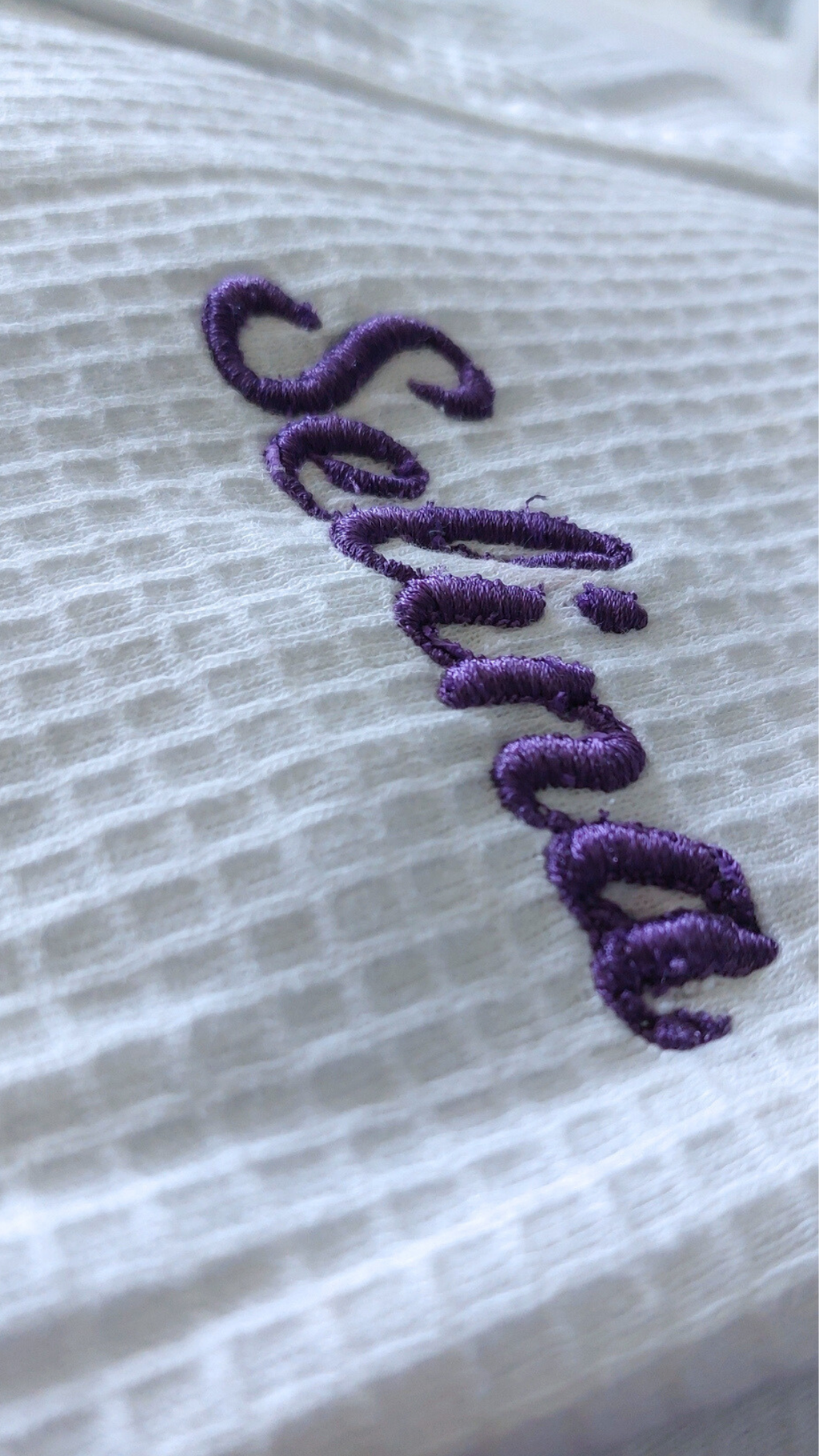 Hey Gorgeous N Co. customizable Embroidered Waffle Robe – Custom Luxury Lounge Robe