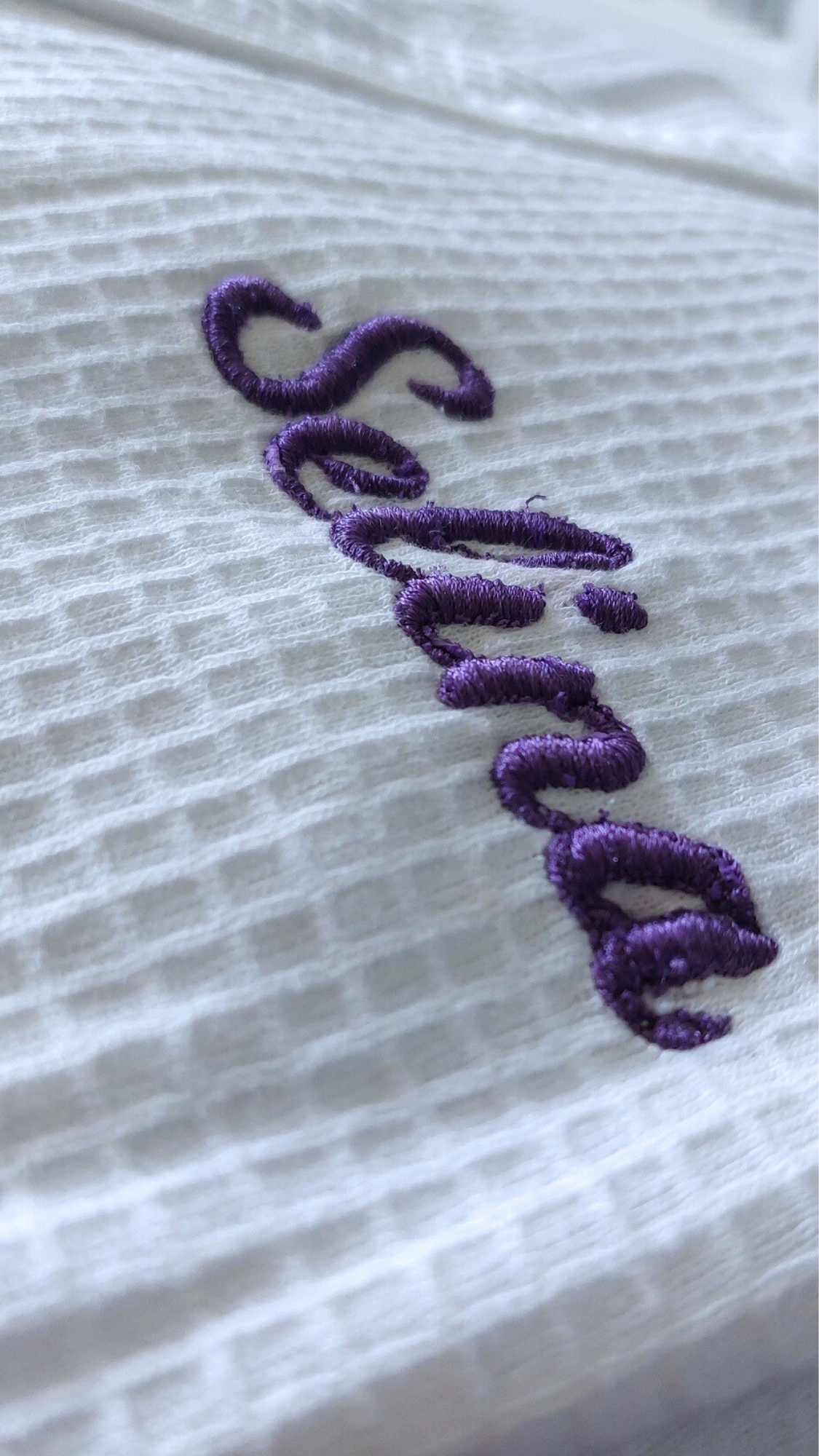 Hey Gorgeous N Co. customizable Embroidered Waffle Robe – Custom Luxury Lounge Robe