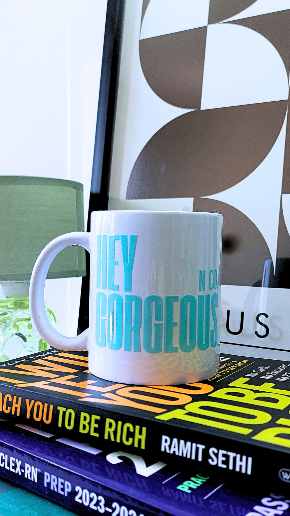 Hey Gorgeous N Co. 11 oz Porcelain Ceramic Mug – Signature Edition